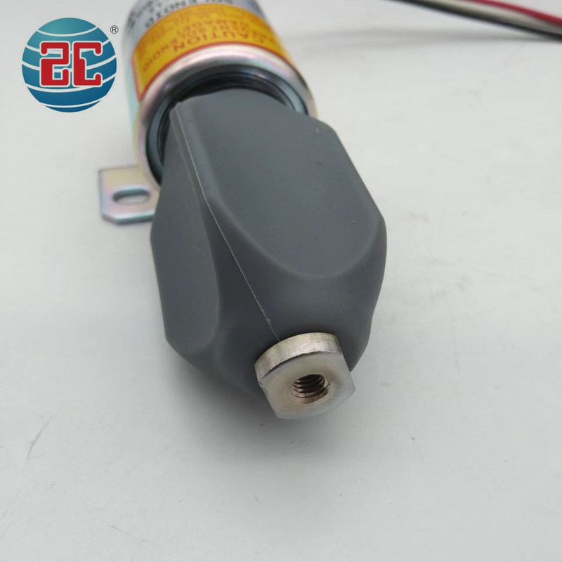 Válvula de solenoide da parada de SA-4876-12 1751ES-12E6ULB5S8 para fios de Engine 12V 3 da máquina escavadora