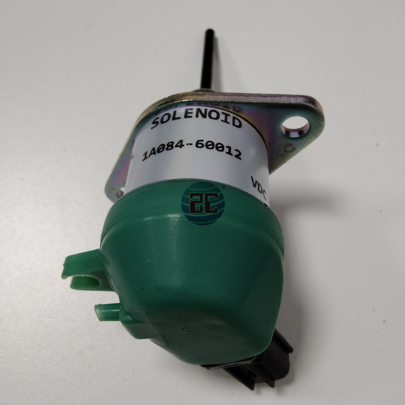 1A084-60014 Válvula solenoide de desligamento de combustível diesel para peças de motor Kubota V2203 2204 Bocat S175 150