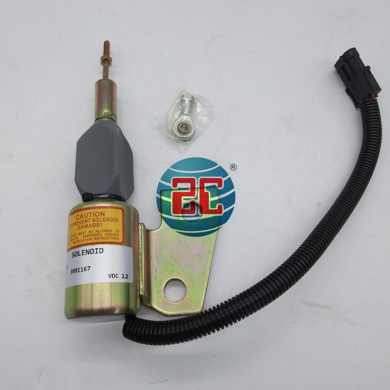 3991167 Válvula solenóide de parada para escavadeira Cummins 4BT 4BT3.3 4BT 3.9 4B3.9-C peças de motor