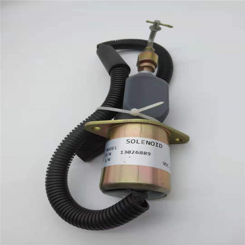 Ajuste da válvula de solenoide de 13026889 paradas para a tomada 24V do preto da peça de motor diesel de DEUTZ 226B