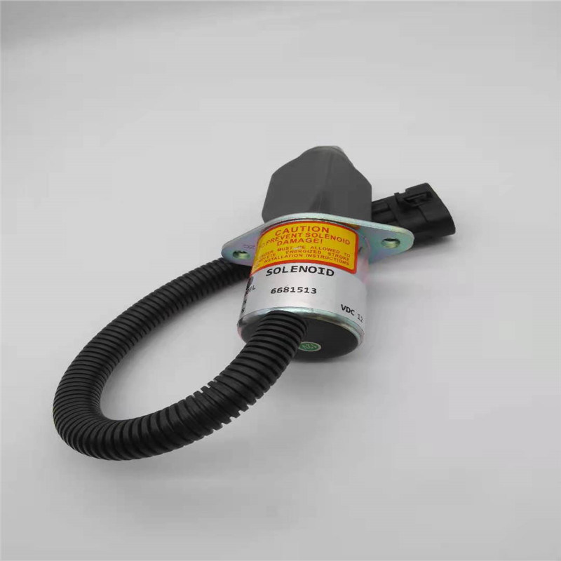 Ajuste da válvula de solenoide de 6681513 paradas para Cummins Bobcat Skid Steer Loader 751 753 12V
