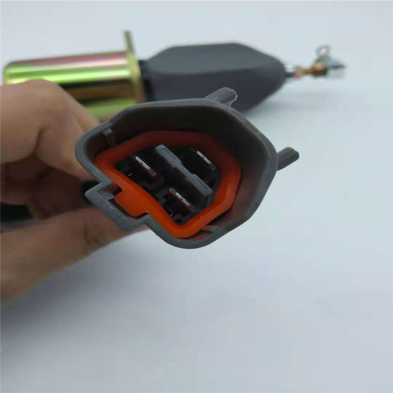 Ajuste da válvula de solenoide da parada 1751ES-12A3UC12B1S para R60-5 YANMAR 4TNE-94 Gray Plug