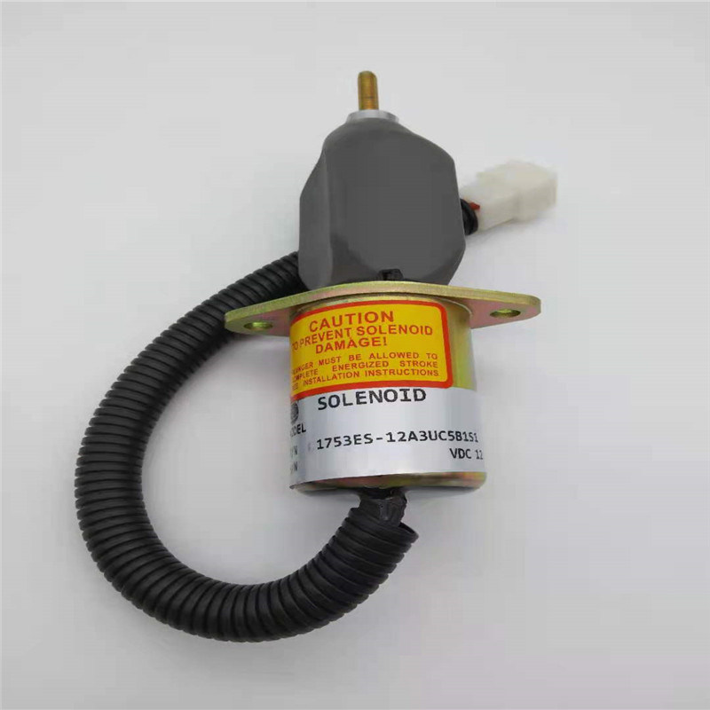 Ajuste da válvula de solenoide da parada 1753ES-12A3UC5B1S1 para o motor 4TNE94 SA-3840T 12V de YANMAR