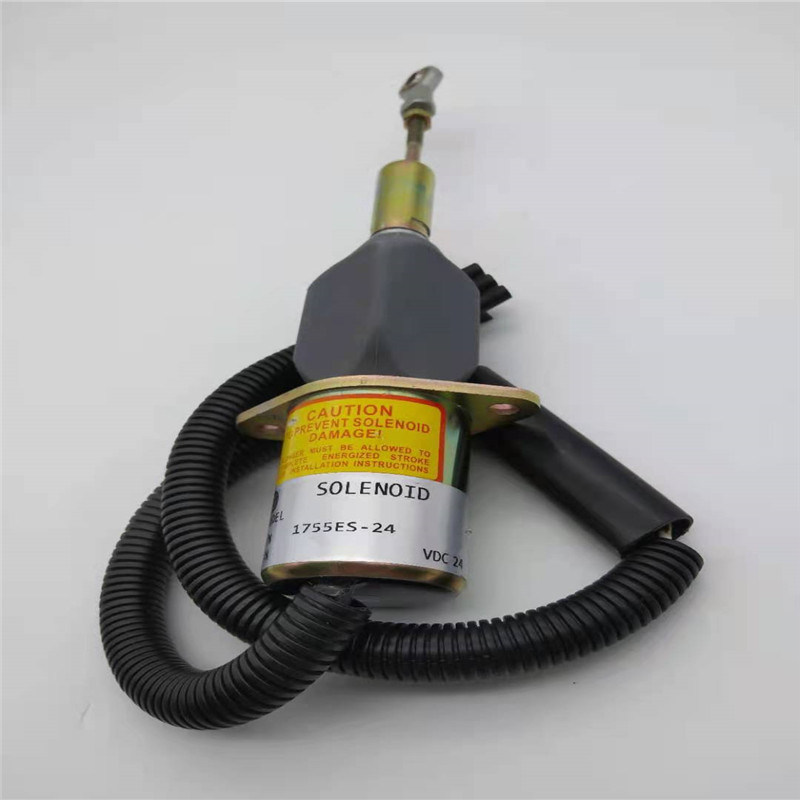 Pare o ajuste da válvula de solenoide 1755ES-24 RE504233 RE54747 para John Deere Diesel Engine 24V