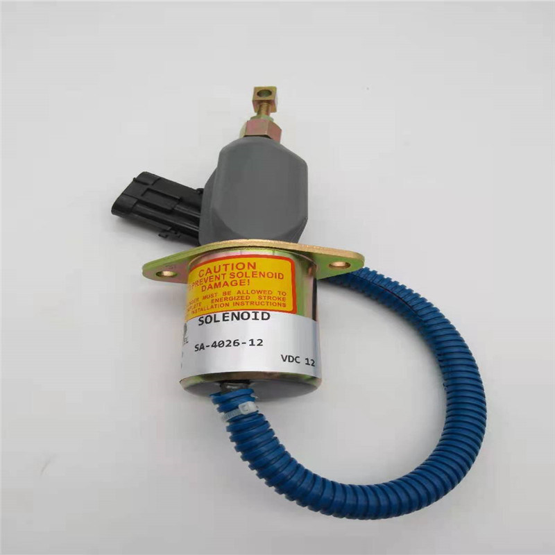 Ajuste da válvula de solenoide da parada SA-4026-12 para o Ram 94 de Dodge Cummins 98 12V preto Pulg