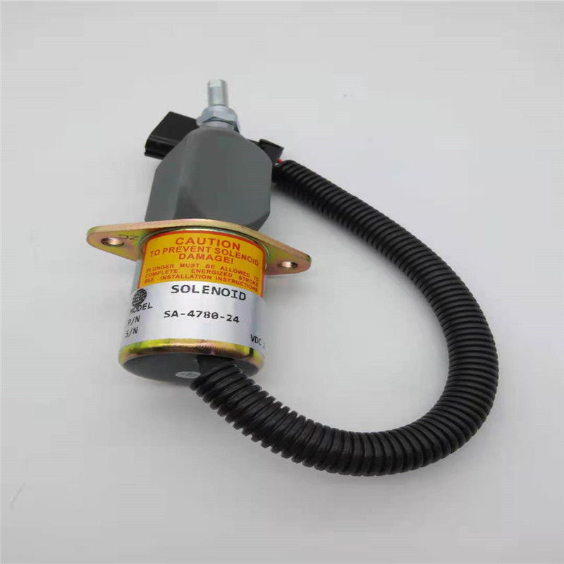 Válvula de solenoide da parada SA-4780-24 apropriada para a tomada do preto da peça de motor 24V de Woodword