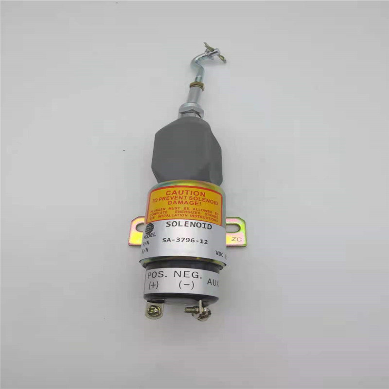 Válvula de solenoide 12V da parada de SA-3796-12 1751-12E7U1B1S5 apropriada para o motor de YANMAR