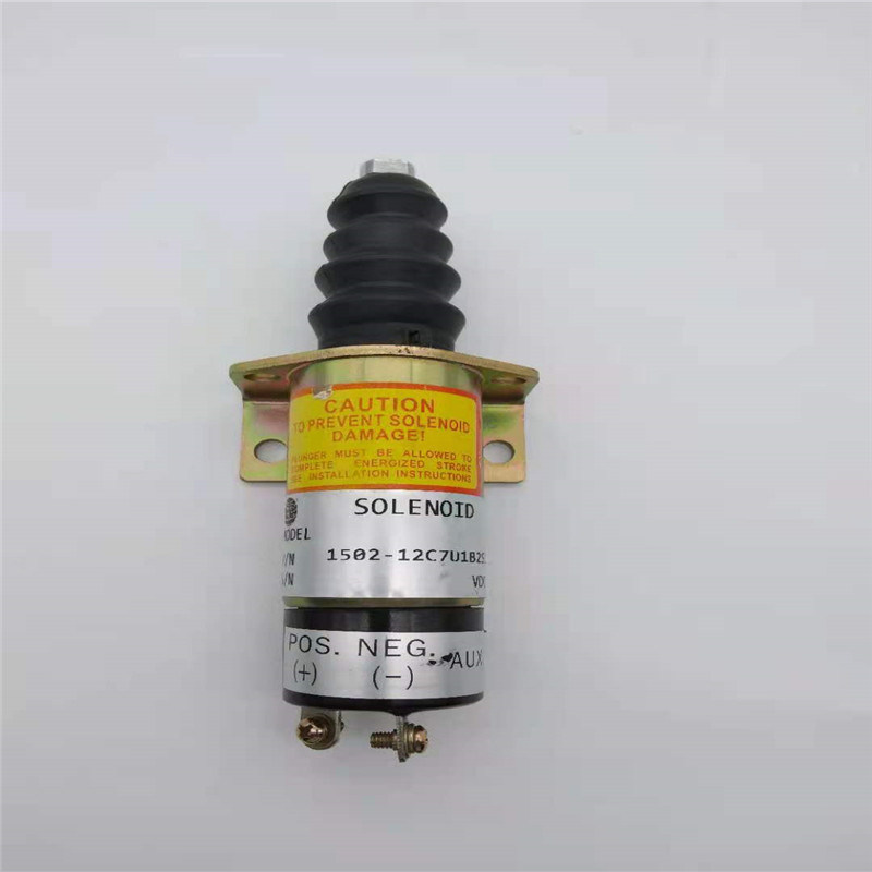 Ajuste da válvula de solenoide da parada 1502-12C7U1B2S1 para a máquina escavadora Spare Part de Cummins 12V