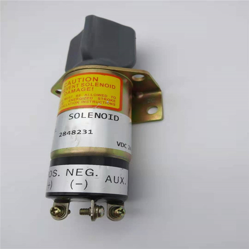 A válvula de solenoide 24V da parada de SA-3453-T 2848231 coube para Perkins Excavator Engine Parts