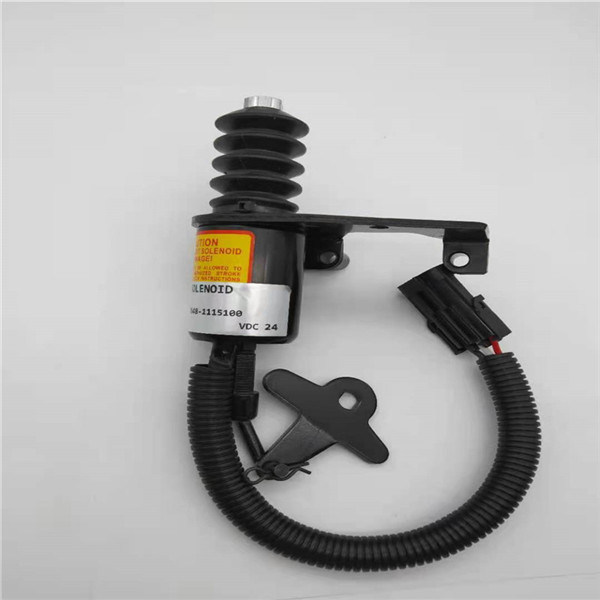 Válvula de solenoide da parada B7648-1115100 apropriada para a máquina escavadora Parts 24V do motor de YUCHAI