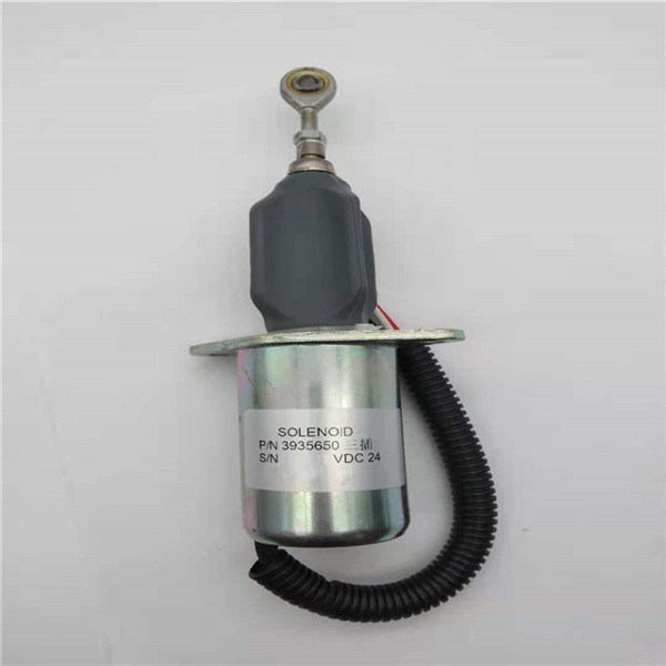 Ajuste triangular da válvula de solenoide da parada da tomada 3935650 para a máquina escavadora Engine Parts de Cummins 6CT