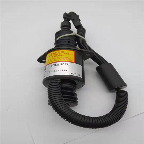 Ajuste da válvula de solenoide da parada de D59-105-22+A para D4114/D6114/D9-220 LiuGong/máquina escavadora Loaders de ShangChai