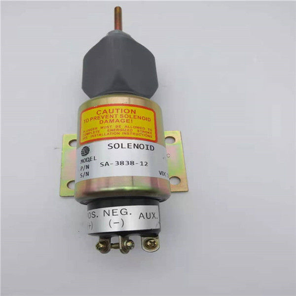 Ajuste da válvula de solenoide da parada de SA-3838-12 2848A256 para Cummins/máquina escavadora 12V de Woodword