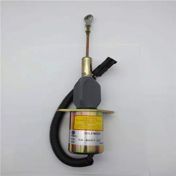 Ajuste da válvula de solenoide da parada SA-4697-12 para o motor de Diesel Fuel 5.9L da máquina escavadora de Cummins