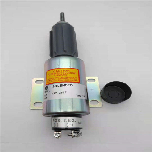 437-2617 ajuste da válvula de solenoide da parada 2370-24E6U1B5S1A para Perkins Excavator Engine 24V