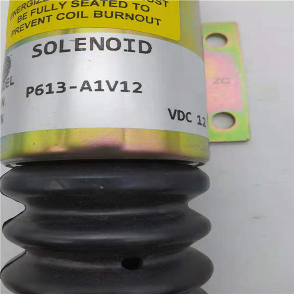 Válvula de solenoide da parada de P613-A1V12 2001ES-12E2U1 cabida para a máquina escavadora Deutz Throttle Engine