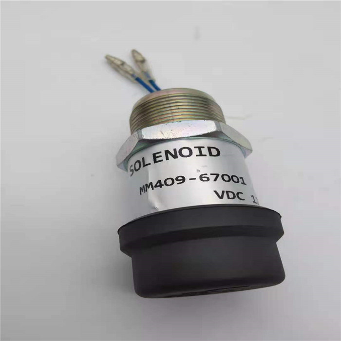 O solenoide 12V da parada MM409-67001 cabe Mitsubishi S4L S4L2 L2E K4E K4F E305C K4N